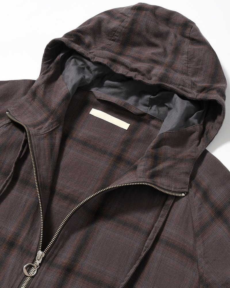 R-2 ANORAK PLAID -CHARCOAL PLAID-