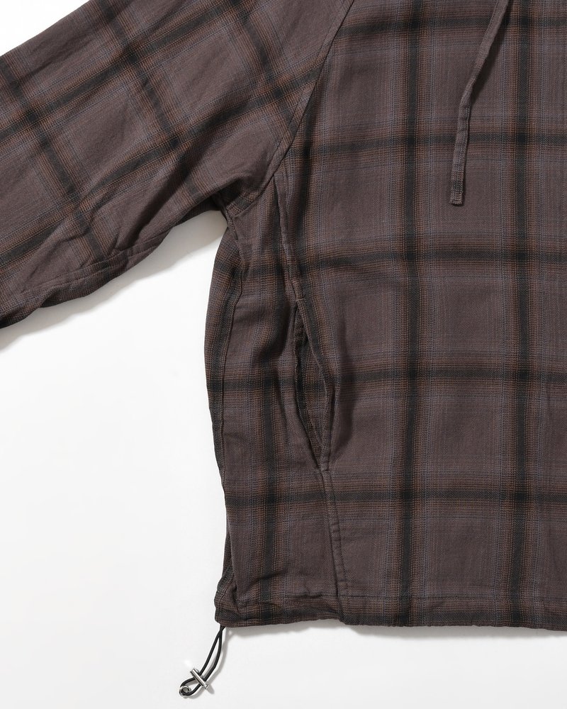 R-2 ANORAK PLAID -CHARCOAL PLAID-