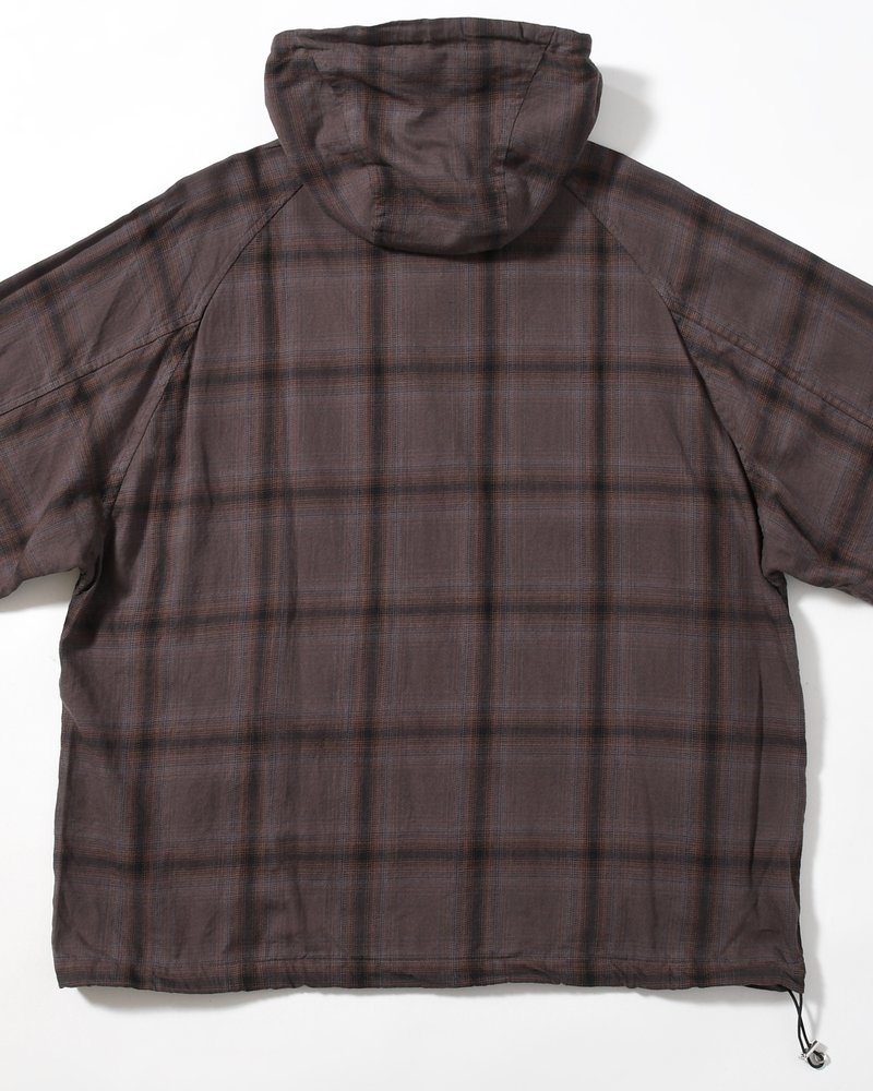 R-2 ANORAK PLAID -CHARCOAL PLAID-