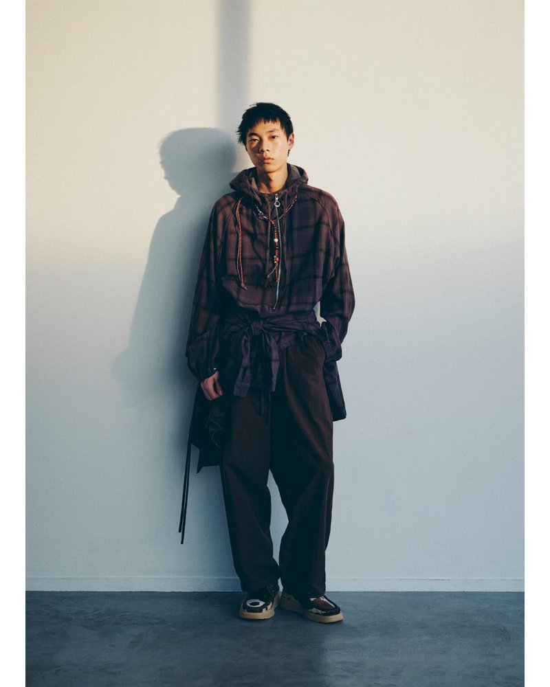 R-2 ANORAK PLAID -CHARCOAL PLAID-