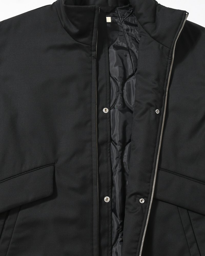 ARC ZIPUP PUFF JKT -BLACK-
