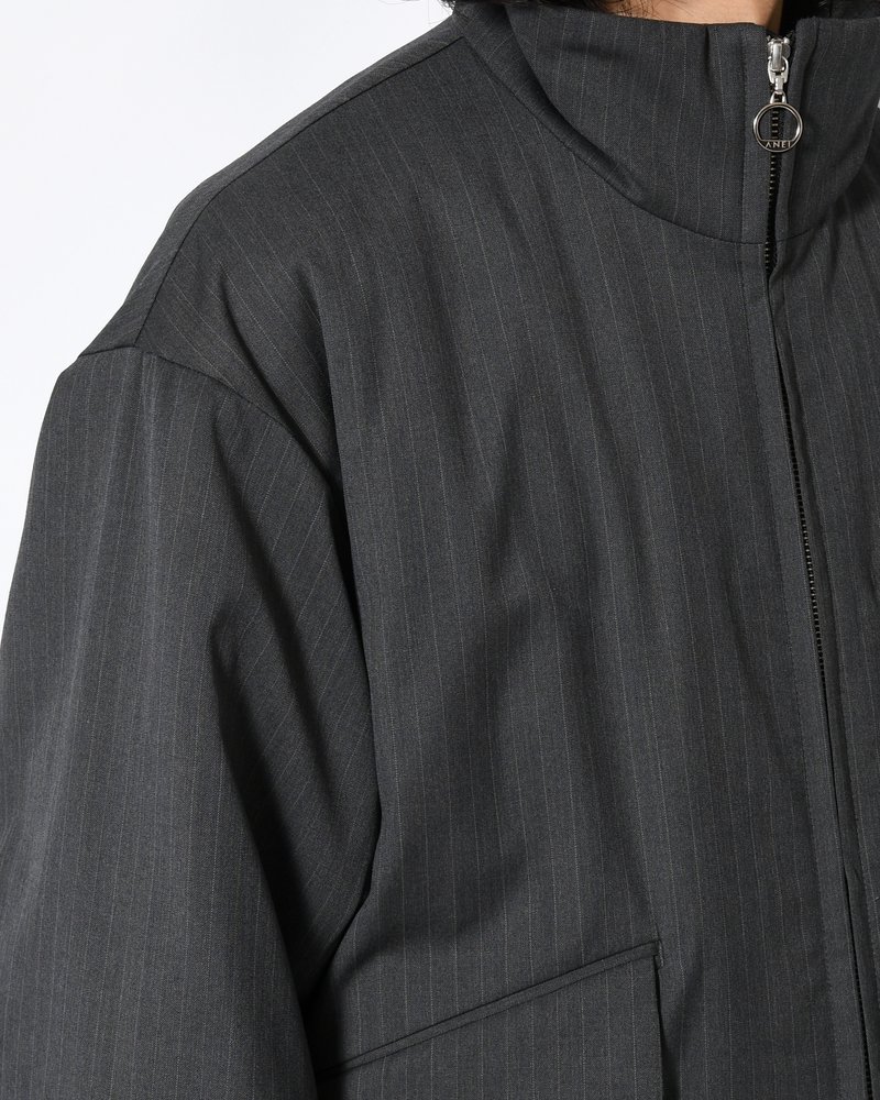 ARC ZIPUP PUFF JKT -GREY STRIPE-