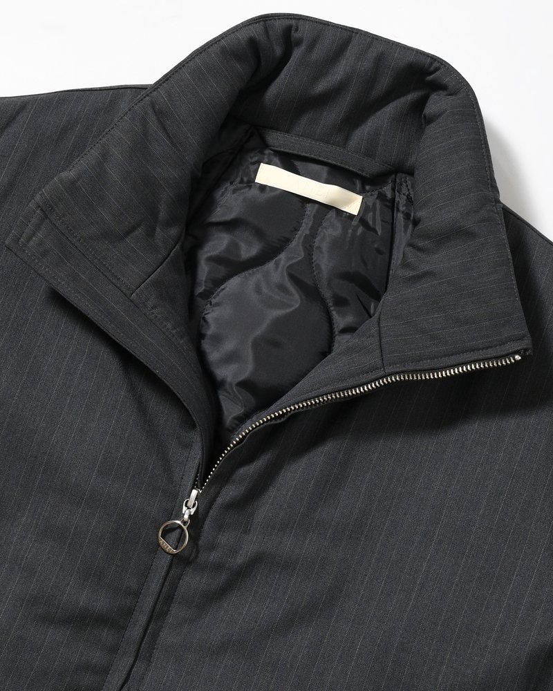 ARC ZIPUP PUFF JKT -GREY STRIPE-