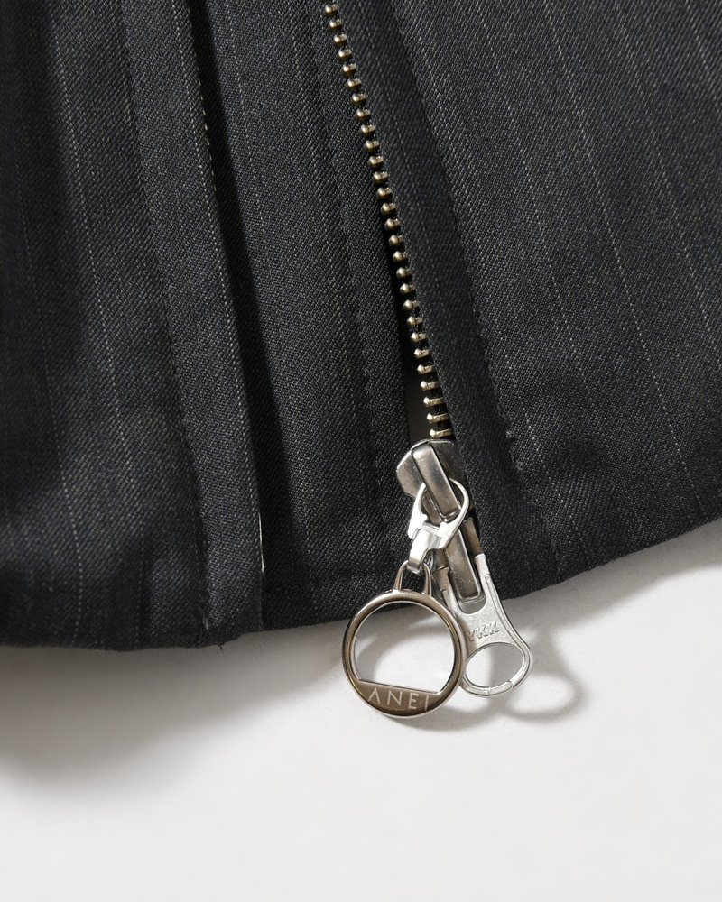 ARC ZIPUP PUFF JKT -GREY STRIPE-