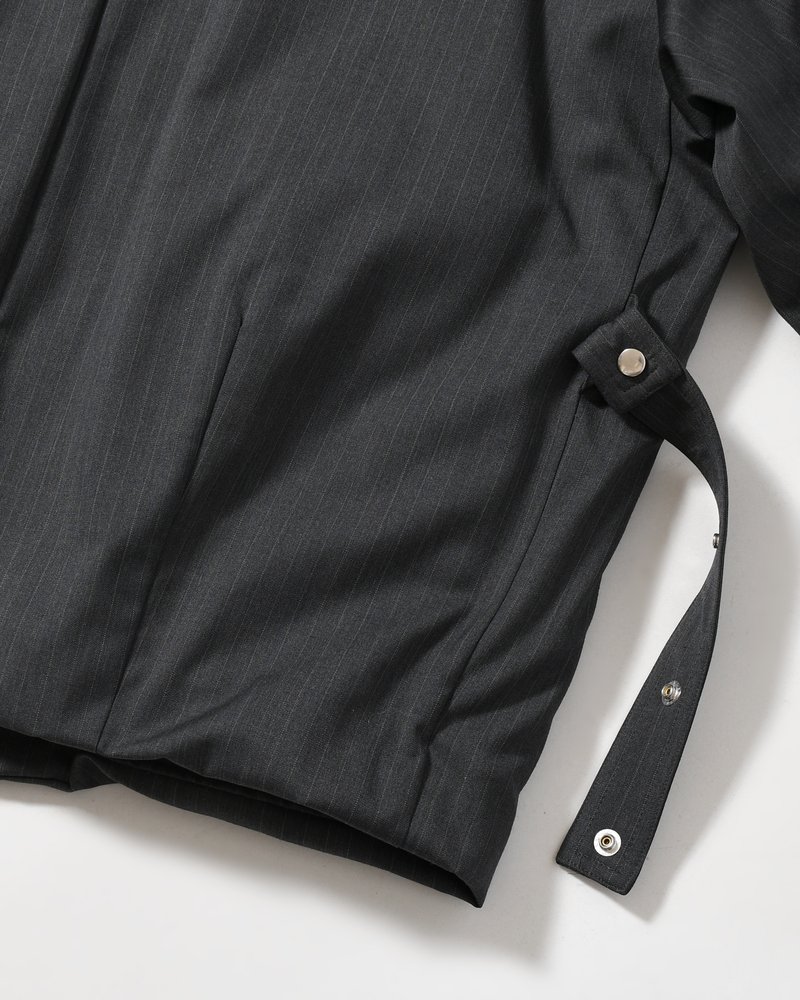 ARC ZIPUP PUFF JKT -GREY STRIPE-