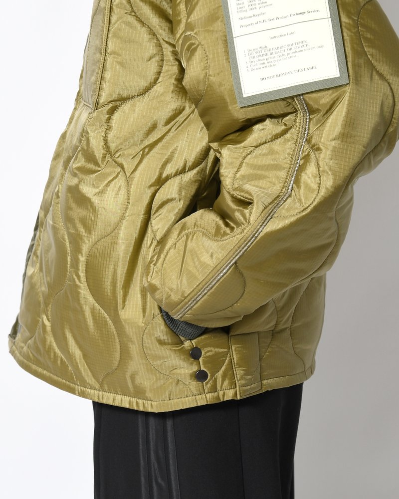 QUILTED JACKET -KHAKI-