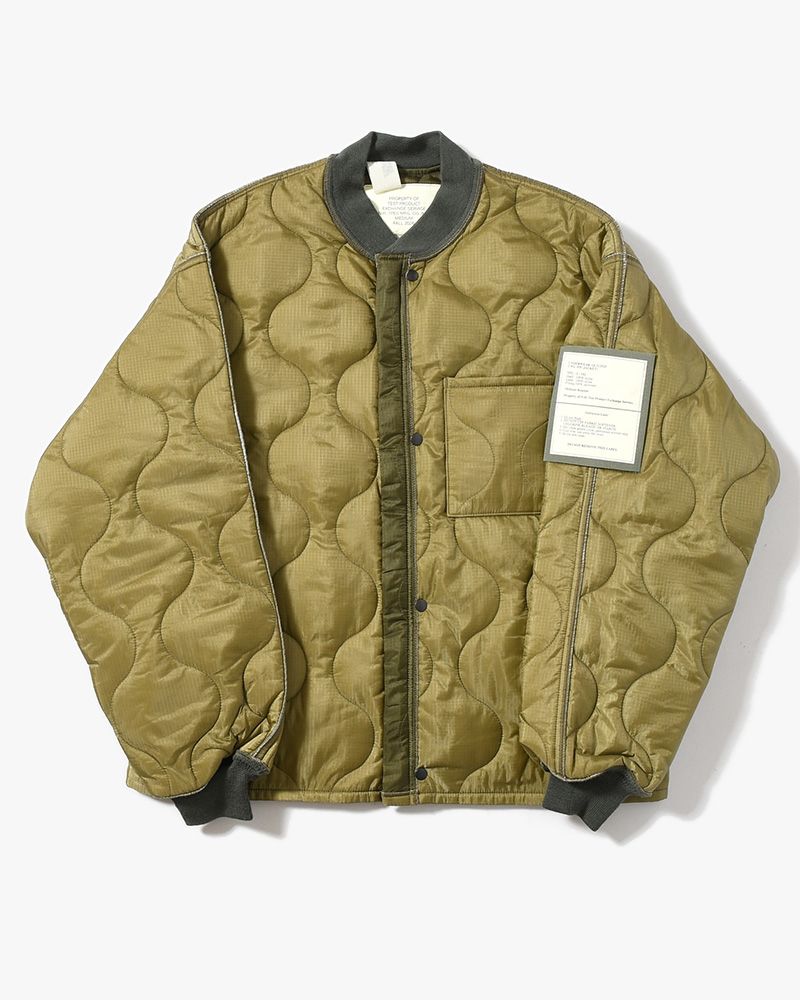 QUILTED JACKET -KHAKI-