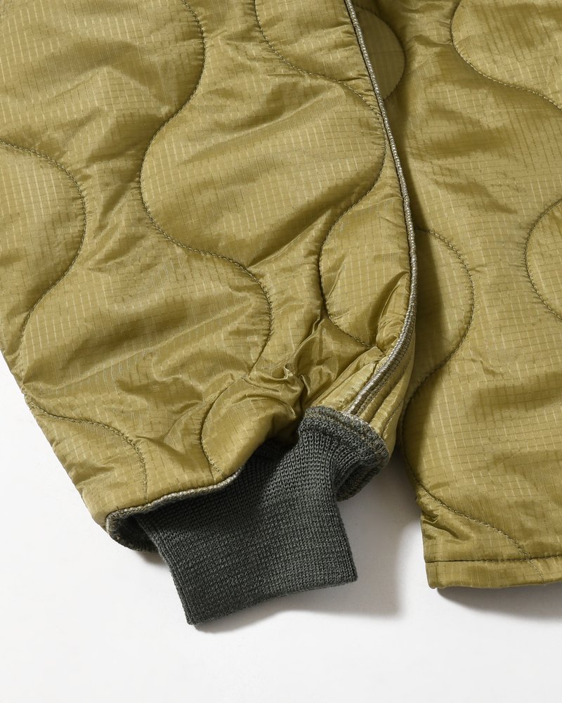 QUILTED JACKET -KHAKI-