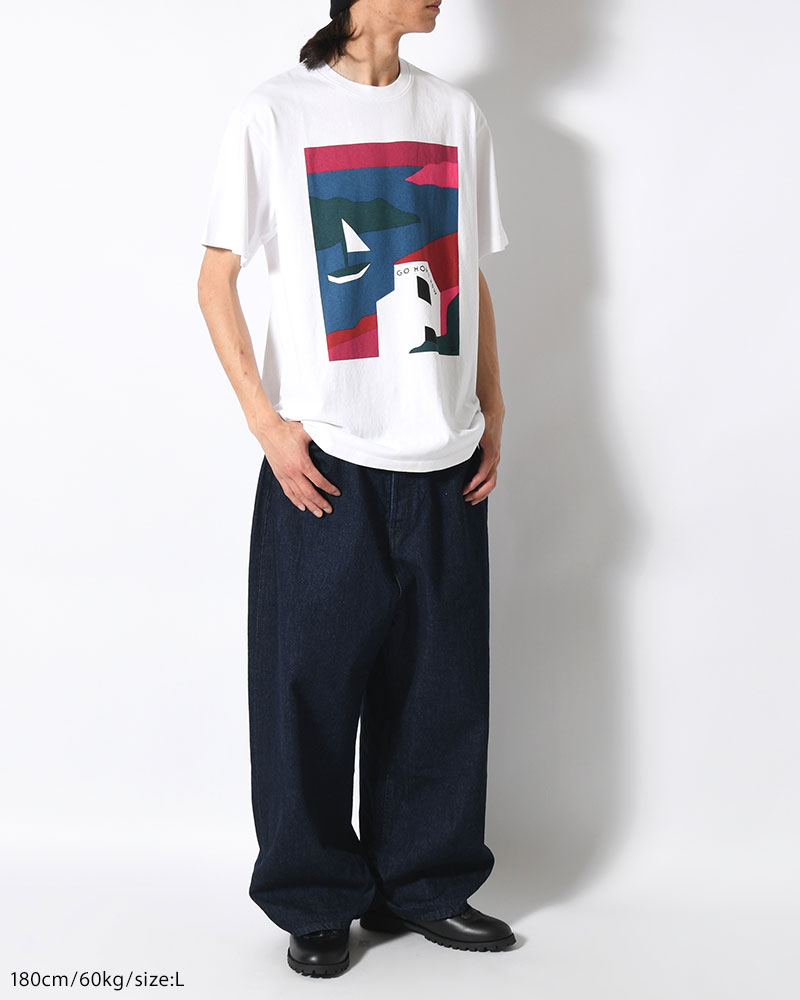 NO VACATION T-SHIRT -WHITE-
