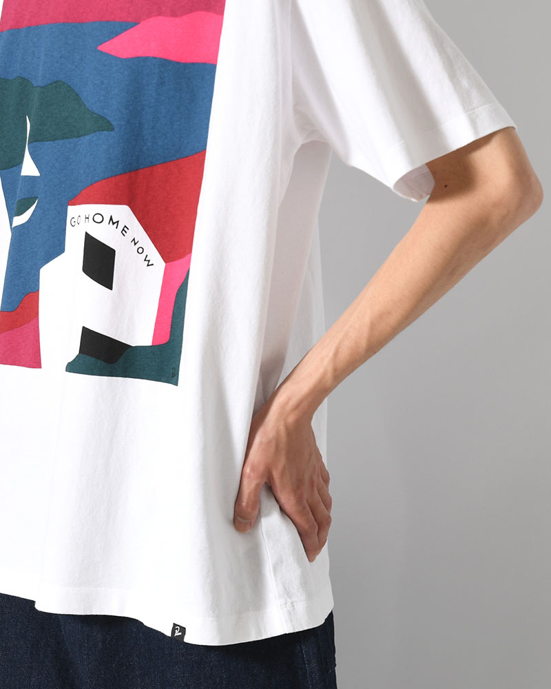 NO VACATION T-SHIRT -WHITE-