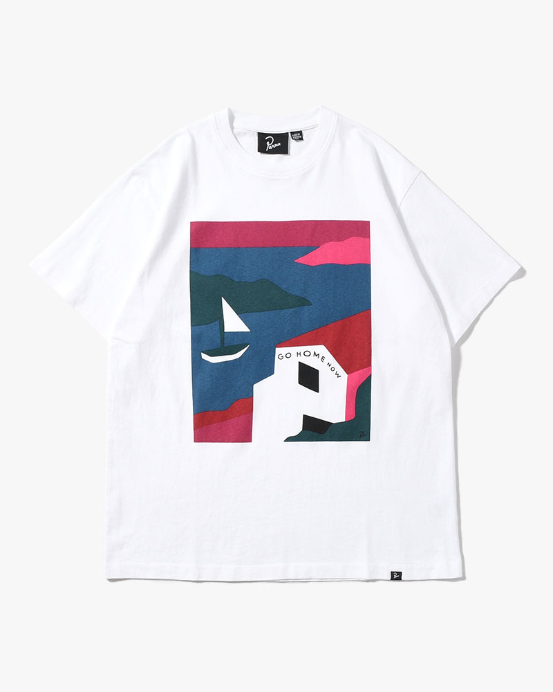 NO VACATION T-SHIRT -WHITE-
