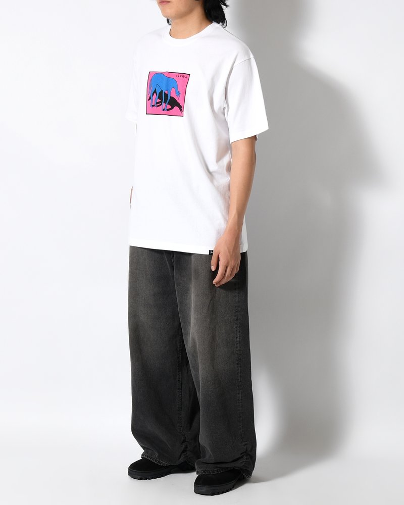 SAD HORSE T-SHIRT -WHITE-