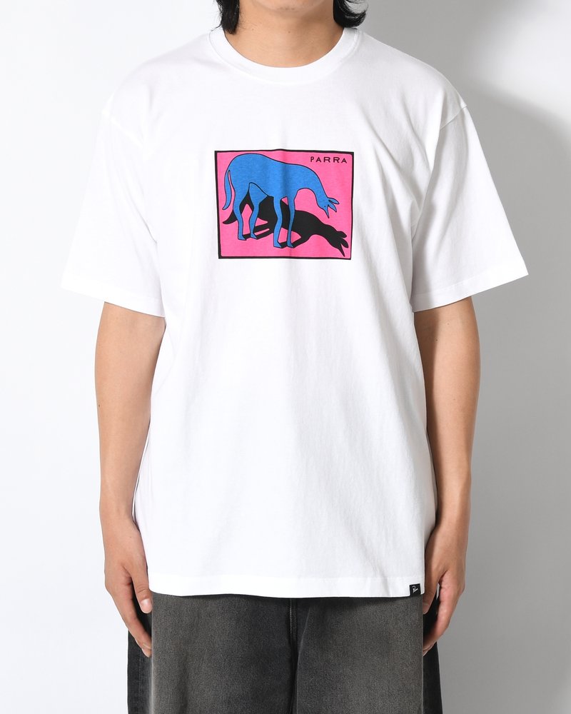 SAD HORSE T-SHIRT -WHITE-