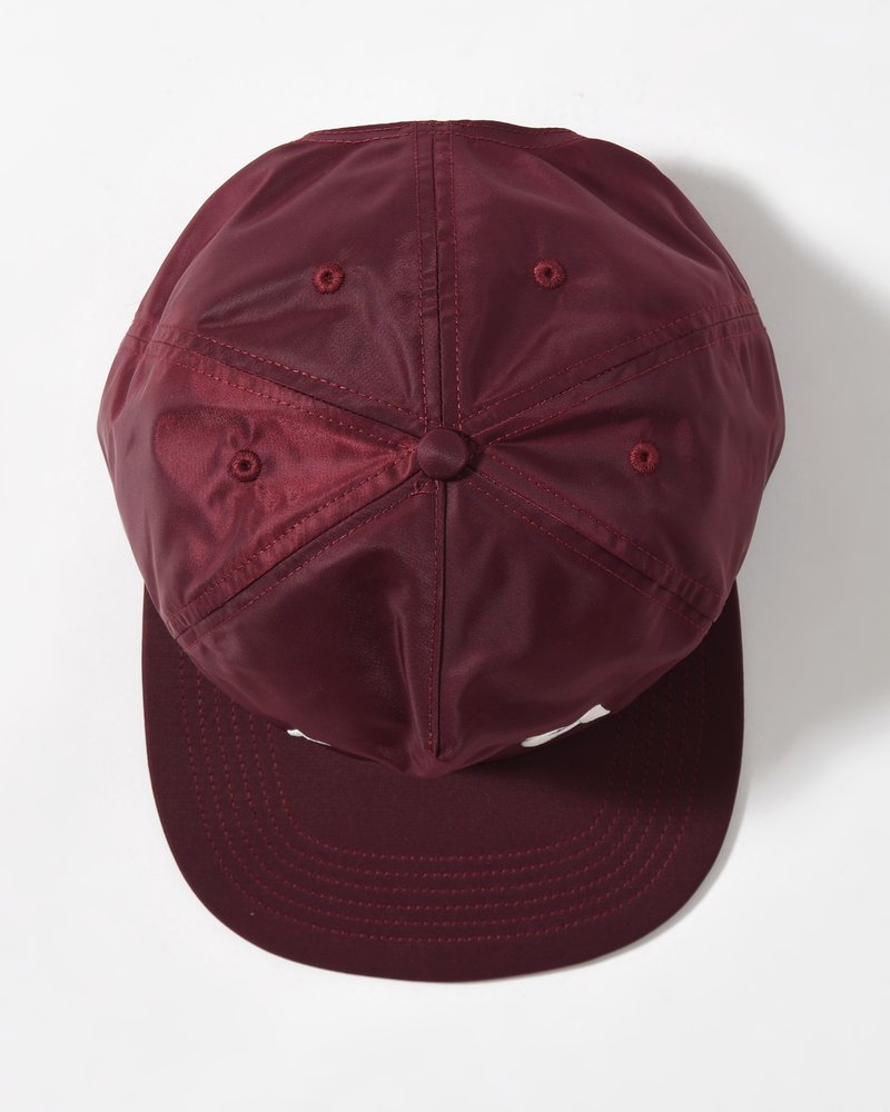 DISTORTED 90s MEMORY 5PANEL HAT -DARK RED-