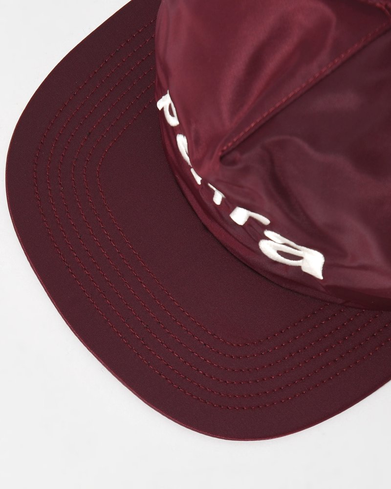 DISTORTED 90s MEMORY 5PANEL HAT -DARK RED-