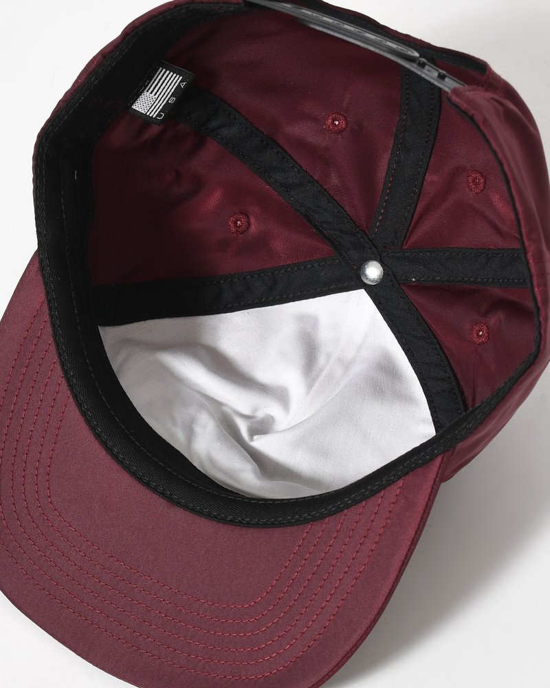 DISTORTED 90s MEMORY 5PANEL HAT -DARK RED-