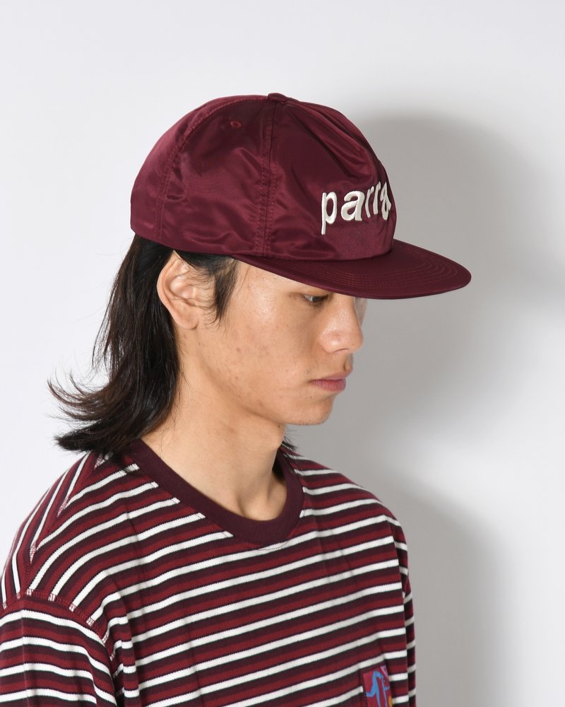 DISTORTED 90s MEMORY 5PANEL HAT -DARK RED-