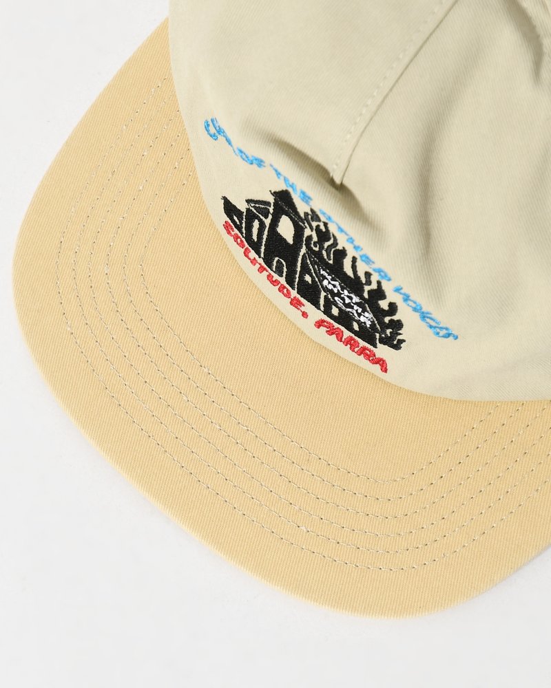 OTHER VOICES 5 PANEL HAT -NATURAL-