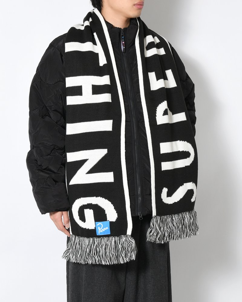 SUPER NOTHING CLUB SCARF -BLACK-