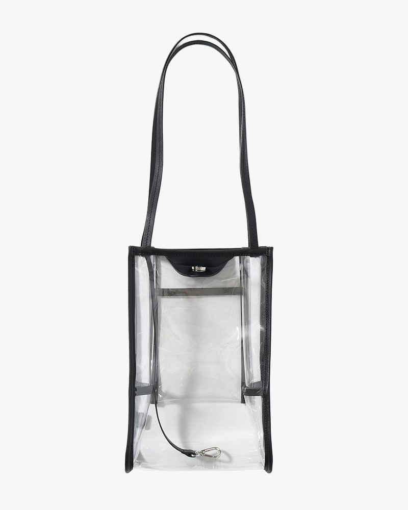 MICHELLE OUTPOCKET ONEMILE TOTE / RL.PVC -CLEAR-