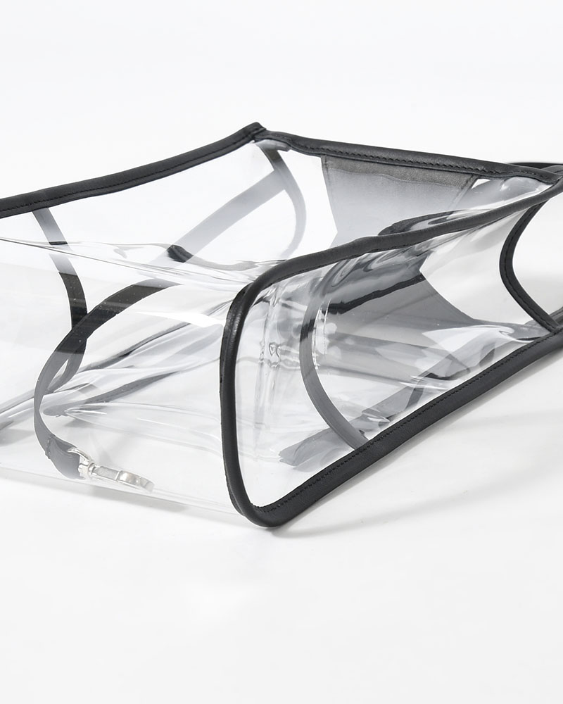 MICHELLE OUTPOCKET ONEMILE TOTE / RL.PVC -CLEAR-