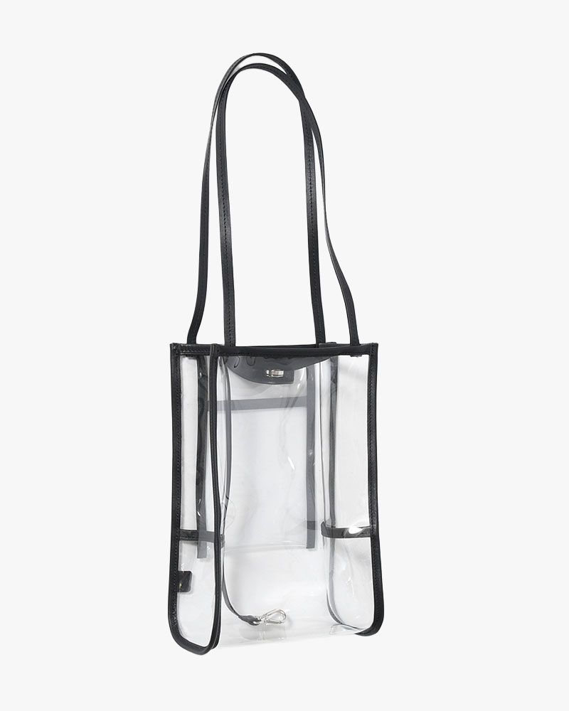 MICHELLE OUTPOCKET ONEMILE TOTE / RL.PVC -CLEAR-