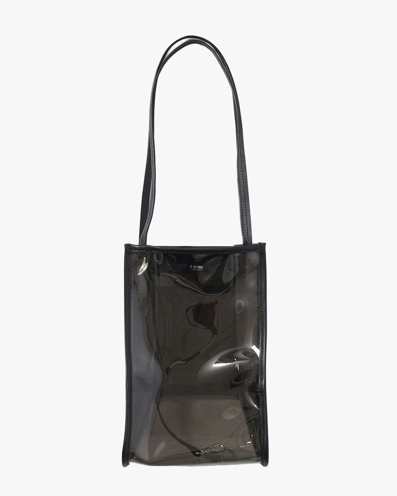 MICHELLE OUTPOCKET ONEMILE TOTE / RL.PVC -GRAY-