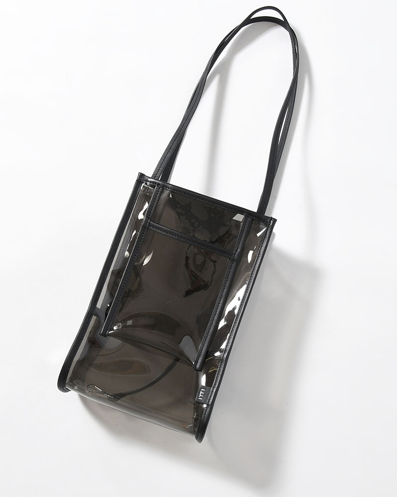 MICHELLE OUTPOCKET ONEMILE TOTE / RL.PVC -GRAY-