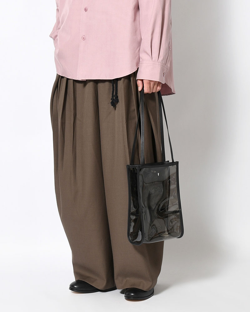 MICHELLE OUTPOCKET ONEMILE TOTE / RL.PVC -GRAY-