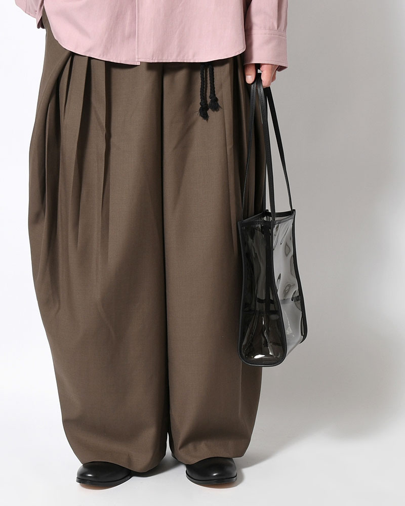 MICHELLE OUTPOCKET ONEMILE TOTE / RL.PVC -GRAY-