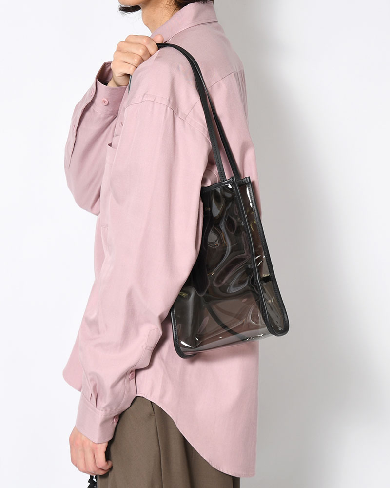 MICHELLE OUTPOCKET ONEMILE TOTE / RL.PVC -GRAY-