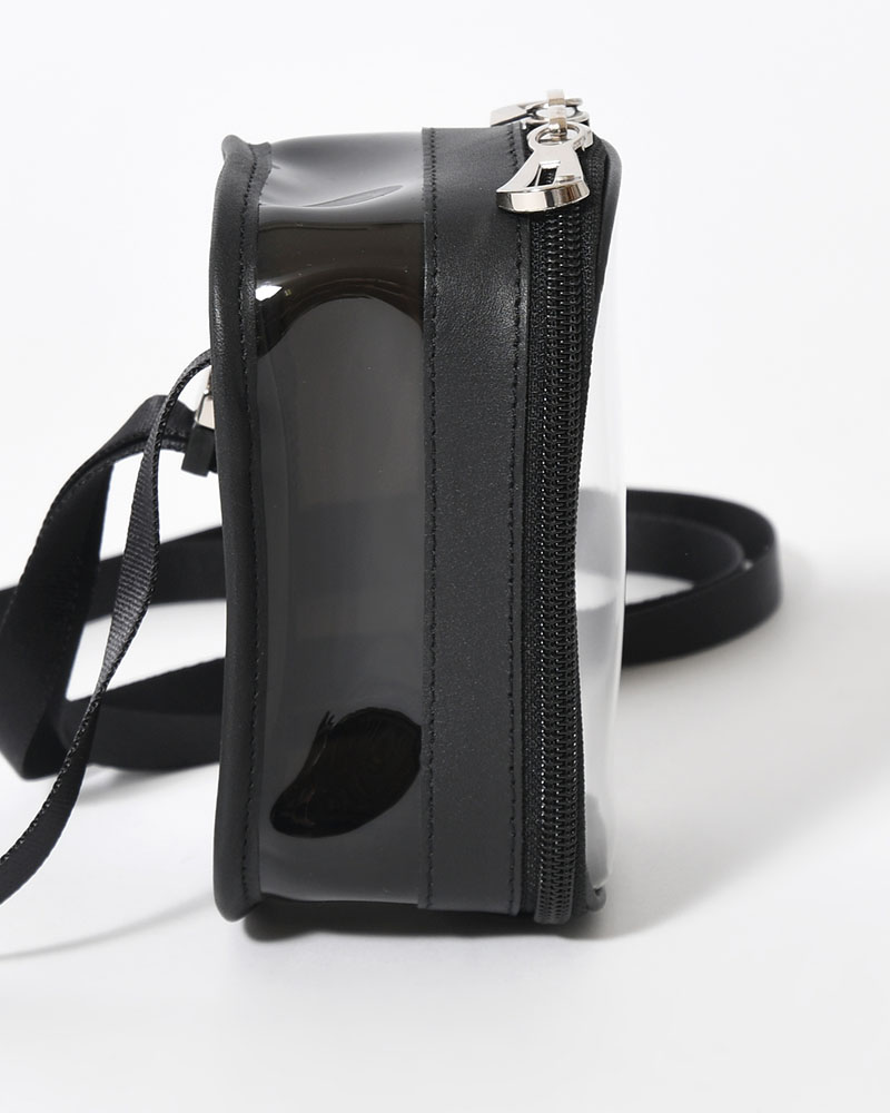 MICHELLE COLLECTION POUCH / RL.PVC -BLACK-
