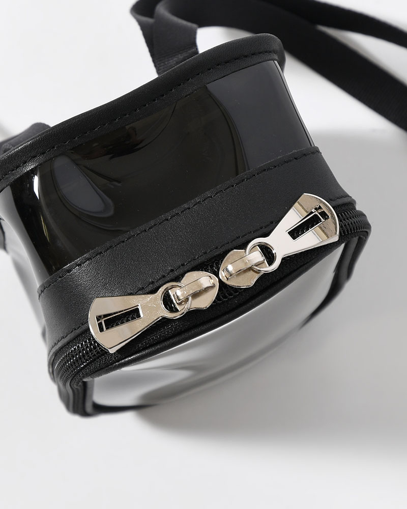 MICHELLE COLLECTION POUCH / RL.PVC -BLACK-