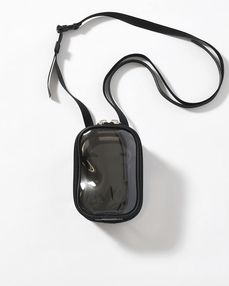 MICHELLE COLLECTION POUCH / RL.PVC -BLACK-