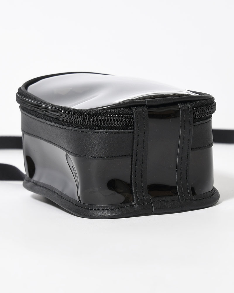 MICHELLE COLLECTION POUCH / RL.PVC -BLACK-