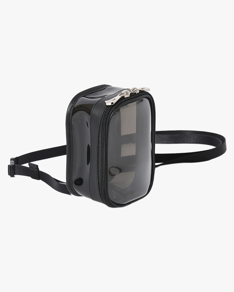MICHELLE COLLECTION POUCH / RL.PVC -BLACK-
