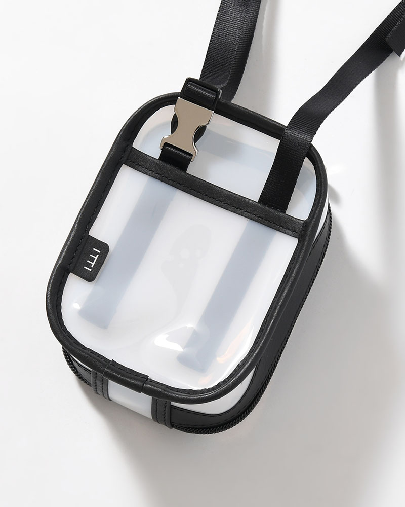 MICHELLE COLLECTION POUCH / RL.PVC -WHITE-