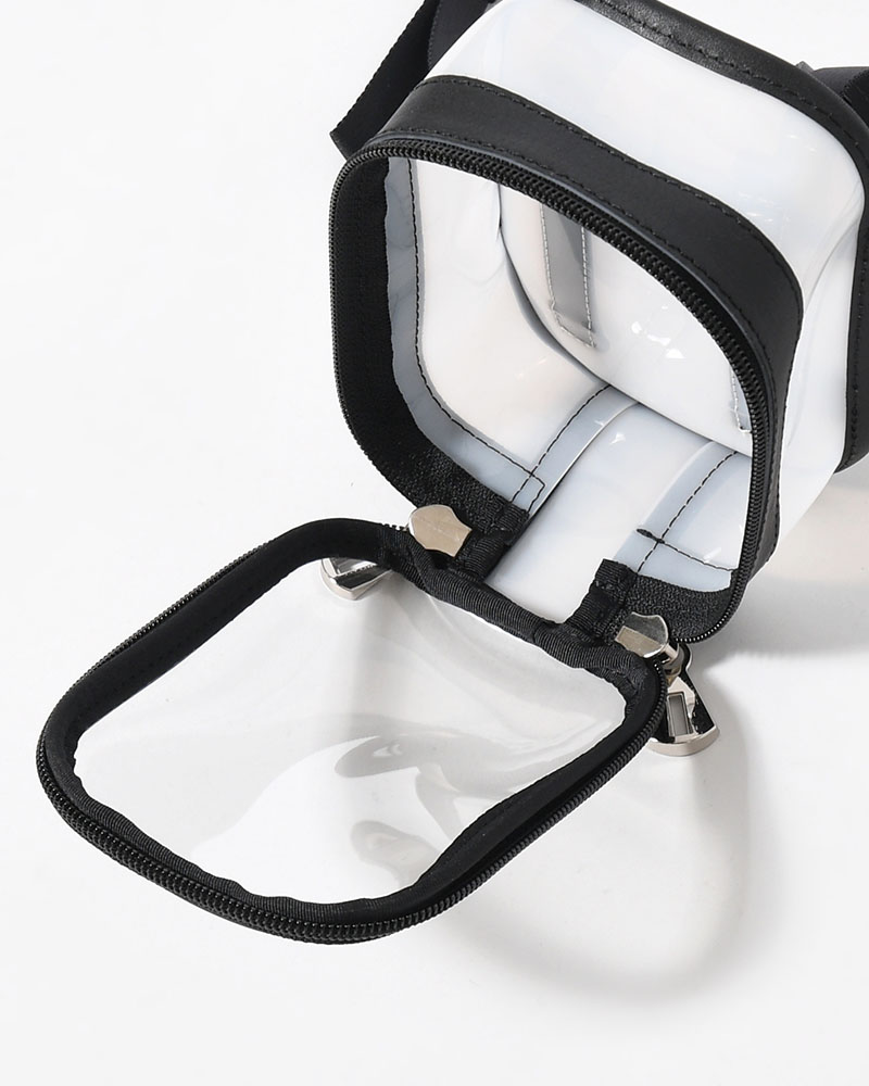 MICHELLE COLLECTION POUCH / RL.PVC -WHITE-