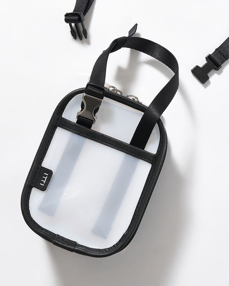 MICHELLE COLLECTION POUCH / RL.PVC -WHITE-