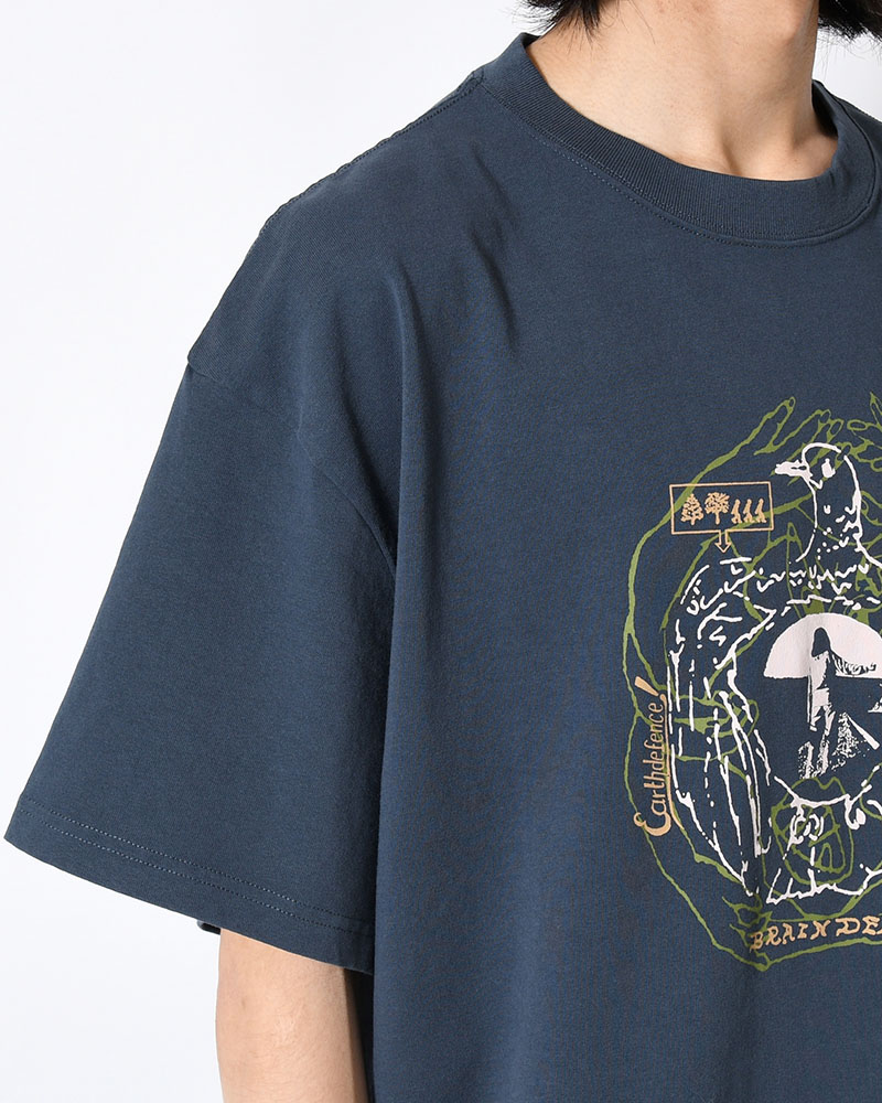 EARTH DEFENSE T-SHIRT -NAVY-