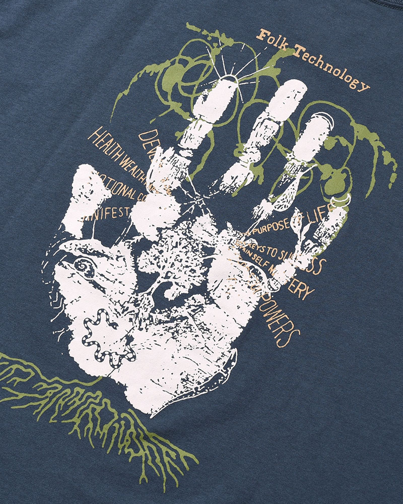EARTH DEFENSE T-SHIRT -NAVY-