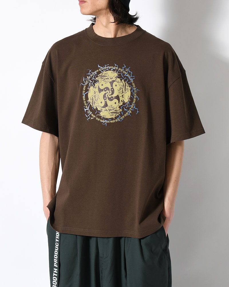 YING YANG RUN T-SHIRT -BROWN-