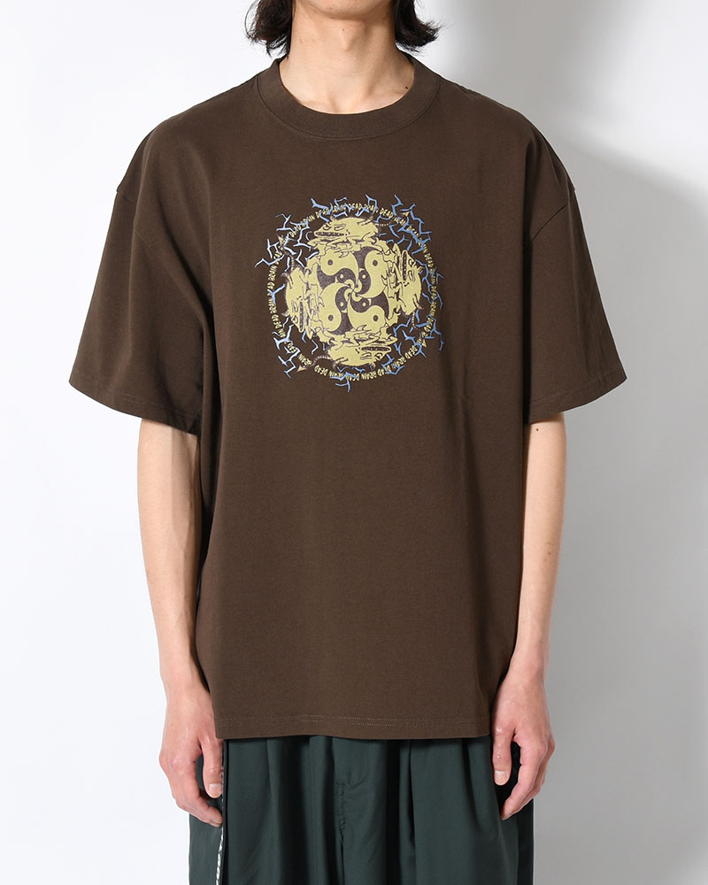 YING YANG RUN T-SHIRT -BROWN-