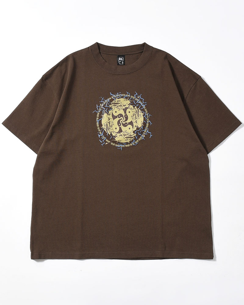 YING YANG RUN T-SHIRT -BROWN-