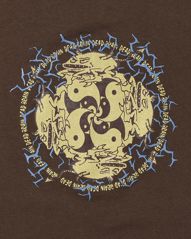 YING YANG RUN T-SHIRT -BROWN-