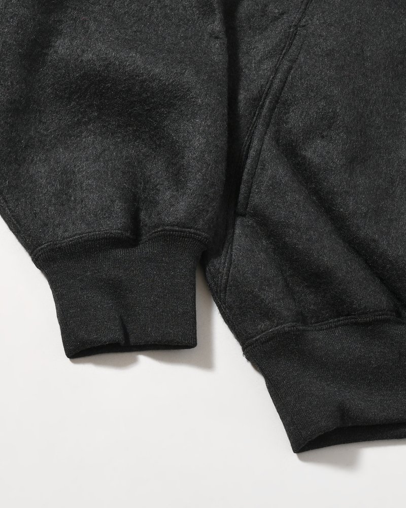 Pe/Silk Fleece Track Jacket -HeatherBlack-