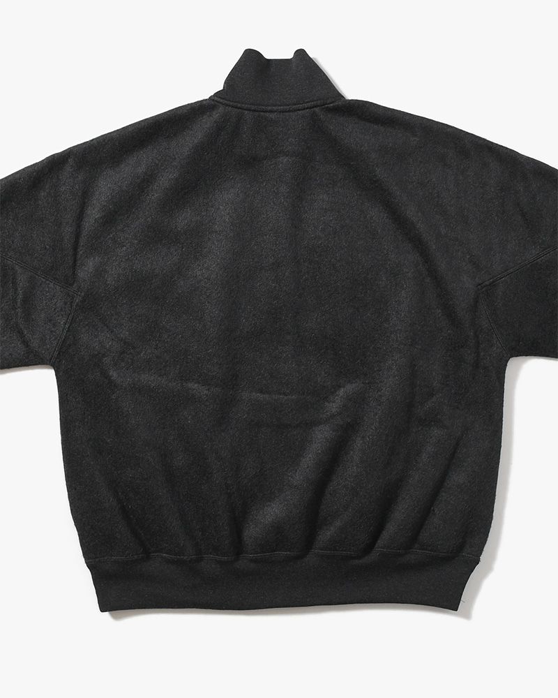 Pe/Silk Fleece Track Jacket -HeatherBlack-