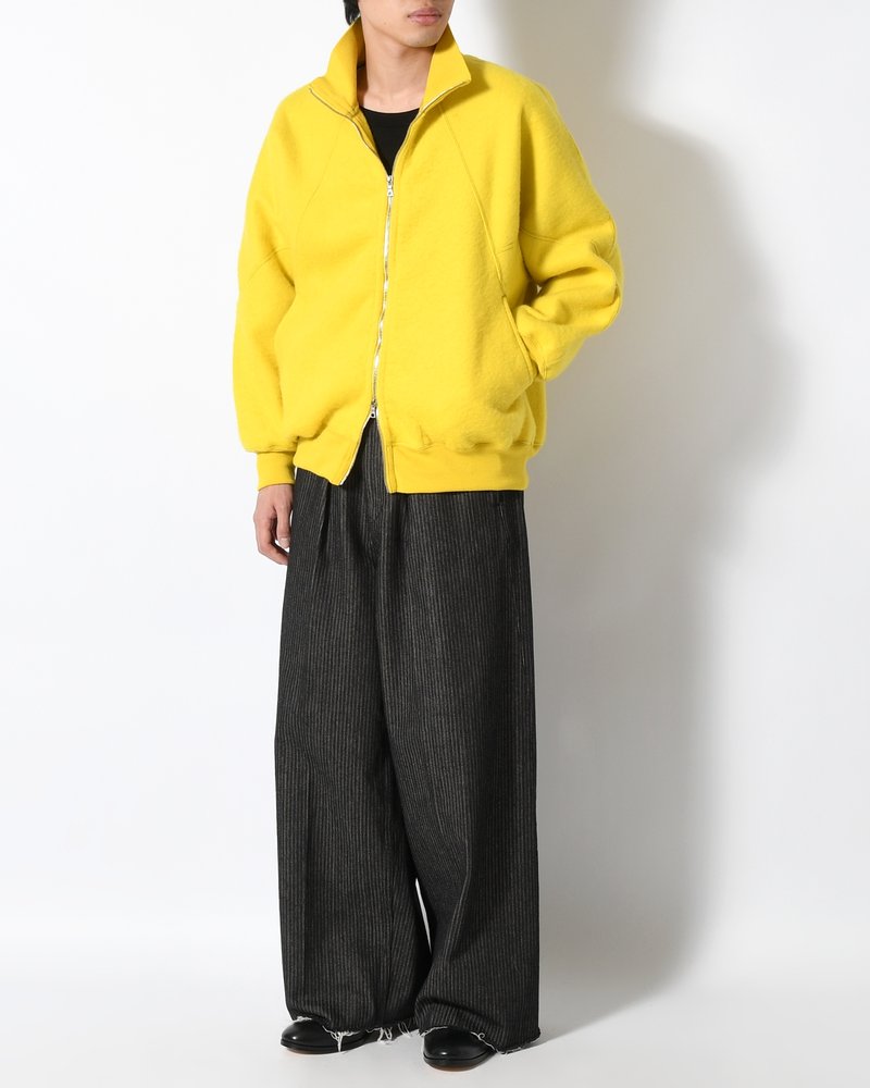 Pe/Alpaca Fleece Track Jacket -Yellow-