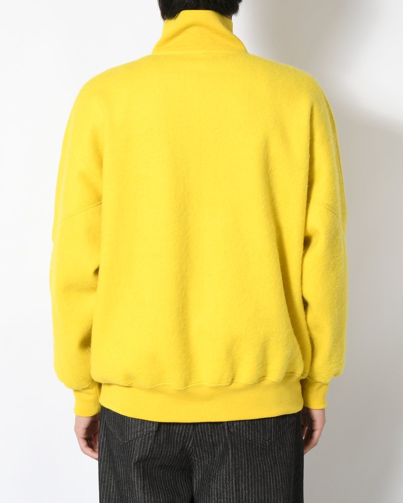Pe/Alpaca Fleece Track Jacket -Yellow-