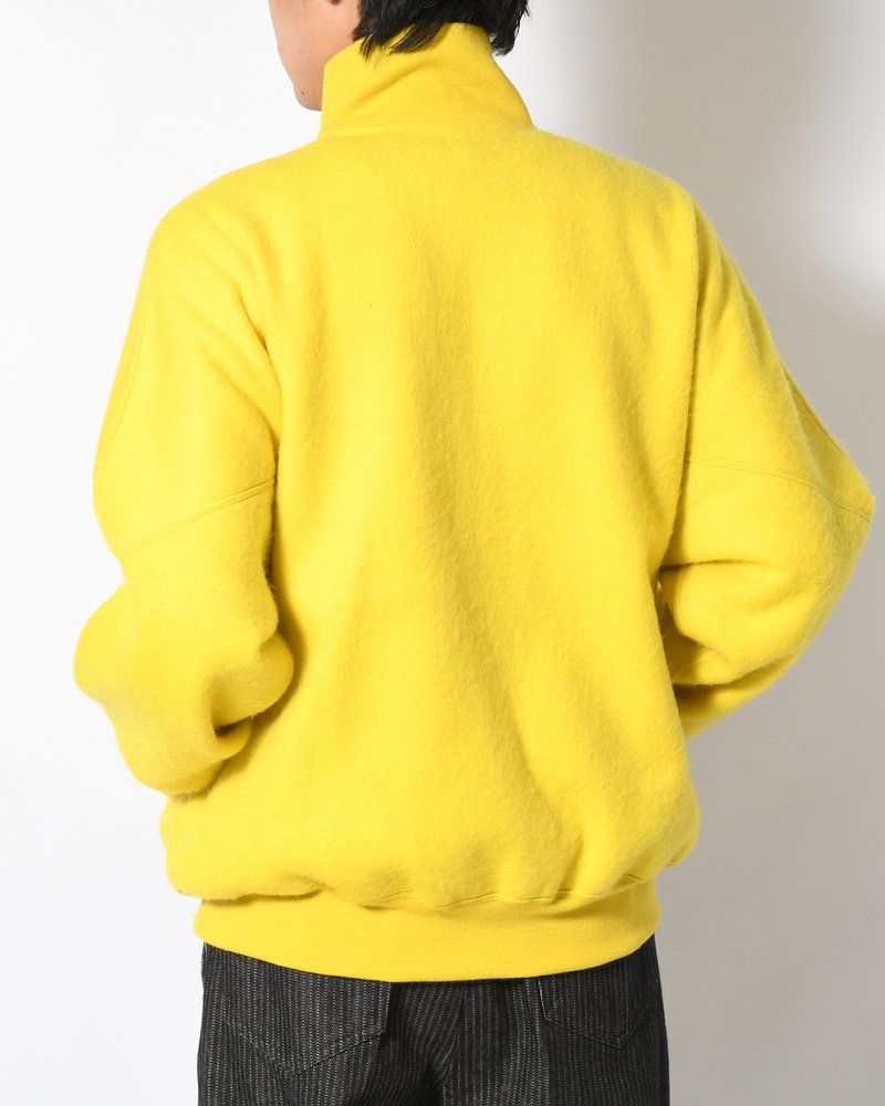 Pe/Alpaca Fleece Track Jacket -Yellow-